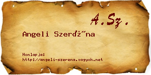 Angeli Szeréna névjegykártya